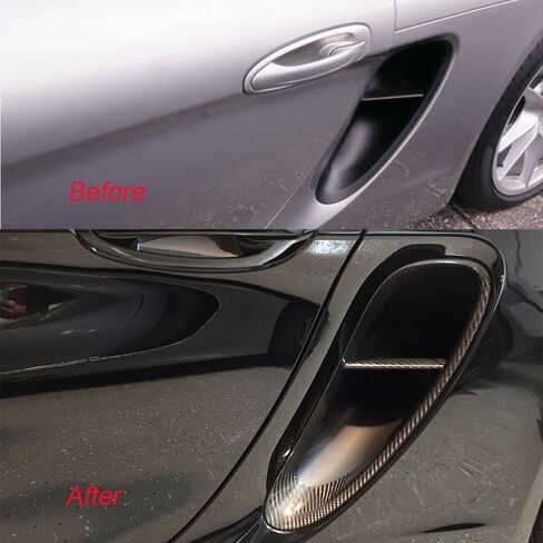 ل Porsche Cayman Boxster 981 حقيقية ألياف الكربون الجانب تنفيس شواية الشواية 2013-2016 in Saudi Arabia