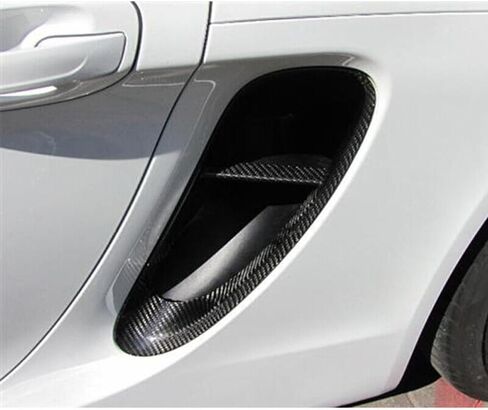ل Porsche Cayman Boxster 981 حقيقية ألياف الكربون الجانب تنفيس شواية الشواية 2013-2016 in Saudi Arabia