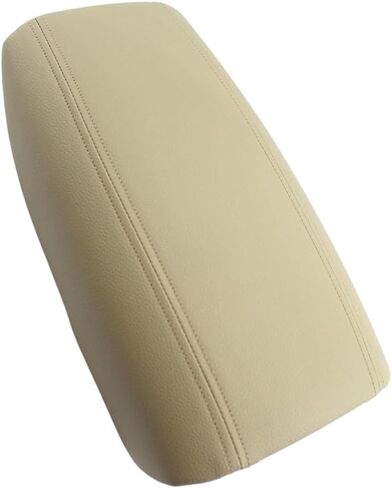 Leather Car Armrest Cover Lid Center Console Arm Rest Cover for Volvo S80 Sedan 1999 2000 2001 2002 2003 2004 2005 2006 Black(Beige) in Saudi Arabia