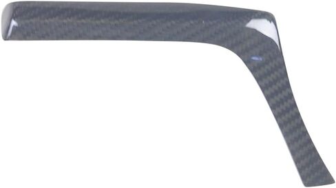 2PCS LHD RHD حقيقية ألياف الكربون السيارة الداخلية تكييف الهواء تكييف المخرج تغطية تنفيس ل BMW 3 4 Series F30 F32 2013-2019 (Black-LHD) in Saudi Arabia