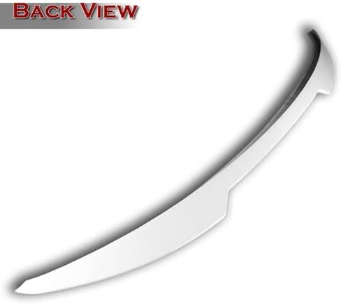 W-Power ABS Plastic V-Style Rear Trunk Lid Spoiler Wing Compatible with 2022-2025 Honda Civic 4DR Sedan, 2023 2024 (Pearl White) in Saudi Arabia