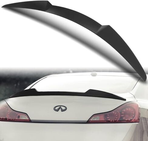 Hyperspeed W-Power Trunk Spoiler Wing Lid Tail Lip Kit ABS V-Style Fit لعام 2009 2009 2010 2011 2012 2013 Infiniti G37 Coupe ، ملحقات Car Mods ، مجموعة قطع غيار السيارات (نظرة الكربون) in Saudi Arabia