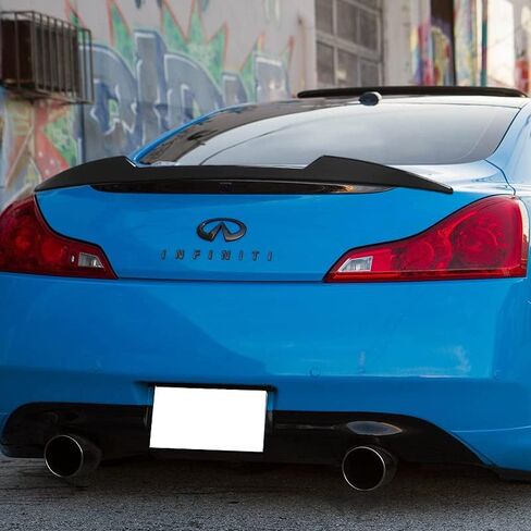 Hyperspeed W-Power Trunk Spoiler Wing Lid Tail Lip Kit ABS V-Style Fit لعام 2009 2009 2010 2011 2012 2013 Infiniti G37 Coupe ، ملحقات Car Mods ، مجموعة قطع غيار السيارات (نظرة الكربون) in Saudi Arabia