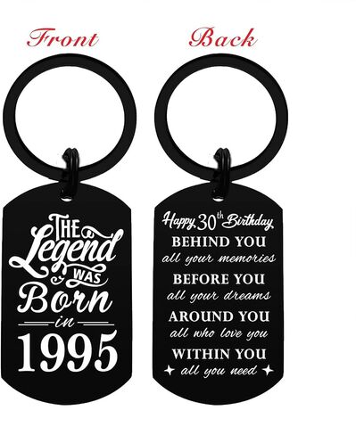 Yobent 30th Birthday Gifts, 30 Years Old Birthday Keychain, Happy 30th Bday Gifts Ideas, Turning 30 Bday Decorations, Born In 1995 Present in Saudi Arabia