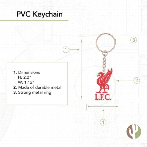 صحراء الصبار ليفربول FC Keychain Soccer Football Car Keys (PVC B) in Kuwait