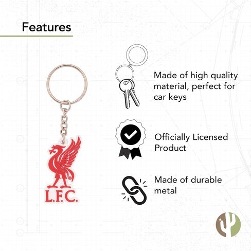 صحراء الصبار ليفربول FC Keychain Soccer Football Car Keys (PVC B) in Kuwait