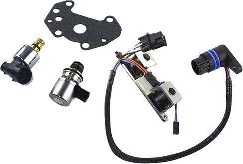 A518 42RE 44RE 46RE Transmission Solenoid Kit Compatible For JEEP Compatible For Dodge 1996-1999 Rostra & BorgWarner 4-piece 52118500AB A500 22954C(2PCS) in Kuwait