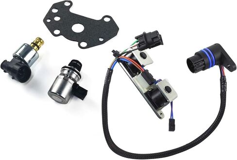 A518 42RE 44RE 46RE Transmission Solenoid Kit Compatible For JEEP Compatible For Dodge 1996-1999 Rostra & BorgWarner 4-piece 52118500AB A500 22954C(2PCS) in Kuwait