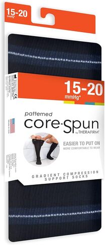 Core-Spun 15-20mmHg Mild Graduated Compression Support Knee High Socks in Kuwait
