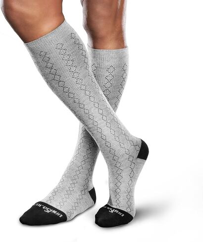 Core-Spun 15-20mmHg Mild Graduated Compression Support Knee High Socks in Kuwait