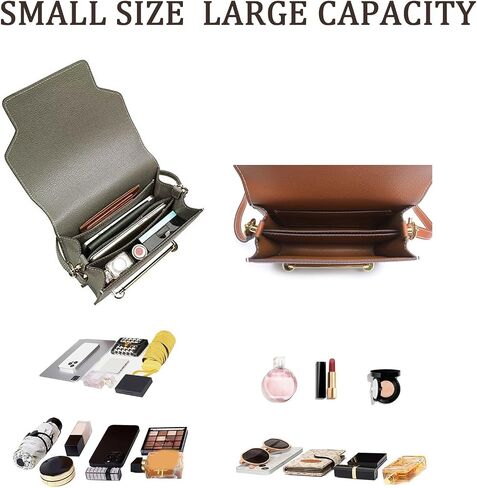 Fashion Vegan Leather Shoulder Bag Small Crossbody Purses Handbags with Adjustable Strap For Travel Shopping and Work in Kuwait