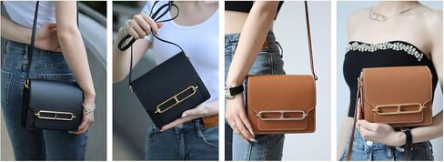 Fashion Vegan Leather Shoulder Bag Small Crossbody Purses Handbags with Adjustable Strap For Travel Shopping and Work in Kuwait