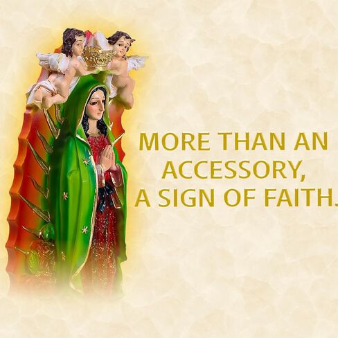 Nuestra Fe Virgin Mary Statue - Virgen de Guadalupe Statues - Blessed Mother Statues - Mary Statue Catholic - Our Lady of Guadalupe - Virgen Maria in Kuwait