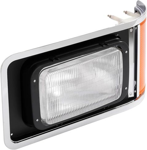 المصابيح الأمامية للزوج Hecasa مع إطار متوافق مع 1990-2017 Mack CH613 SFA Hood Truck بديل لـ 2M0516CM Halogen الأمراض مع مصابيح الإشارة المنعطف و CLEAR in Saudi Arabia