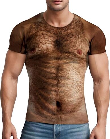 صدر مشعر من المعجبين للقمصان الرجالية رسومات مضحكة طاقم طاقم القمصان قصيرة الأكمام in Kuwait