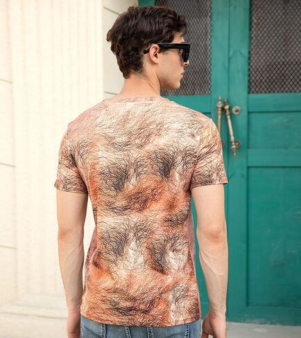 صدر مشعر من المعجبين للقمصان الرجالية رسومات مضحكة طاقم طاقم القمصان قصيرة الأكمام in Kuwait