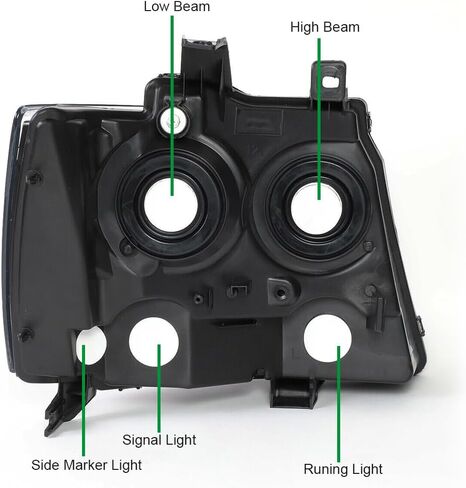 07-14 المصابيح الأمامية Tahoe Suburban Avalanche ، متوافقة مع 2007-2014 Chevy Suburban Tahoe Avalanche Agenche Assembly Assembly Side Carrom in Kuwait