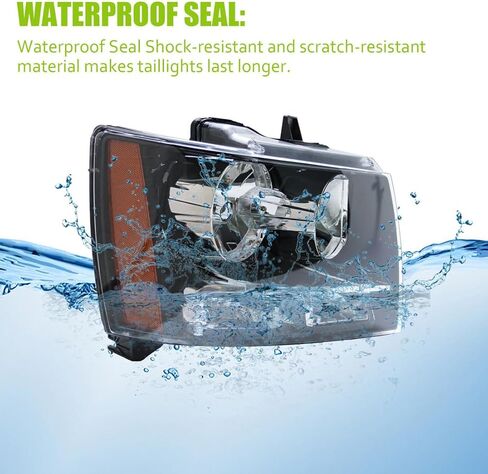 07-14 المصابيح الأمامية Tahoe Suburban Avalanche ، متوافقة مع 2007-2014 Chevy Suburban Tahoe Avalanche Agenche Assembly Assembly Side Carrom in Kuwait
