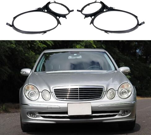 Pair Left Right Headlight Lens Cover Strips, Upper Headlight Gasket 1 Pair 2118200512+2118200612, 2002-2008 Compatible with Mercedes Benz E CLASS W211 E240 E200 E350 E280 E300 in Saudi Arabia