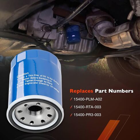 15400-PLM-A02 مرشحات الزيت متوافقة مع هوندا أكورد ، CR-V ، Civic ، Acura ، Pilot ، Odyssey Engine. يحل محل 15400-RTA-003 ، 15400-PR3-003 (5 أجهزة كمبيوتر) in Saudi Arabia
