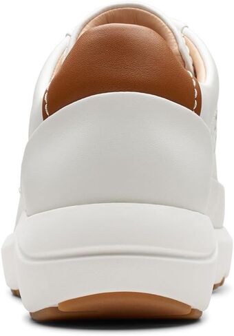 Clarks Women's Tivoli Grace Sneakers, Off White Leather, 8 in Saudi Arabia