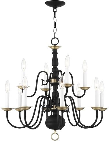Livex Lighting 5012-91 Chandelier with No Shades, Brushed Nickel in Saudi Arabia