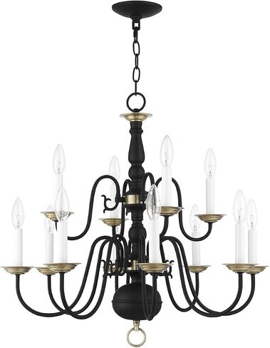 Livex Lighting 5012-91 Chandelier with No Shades, Brushed Nickel in Saudi Arabia