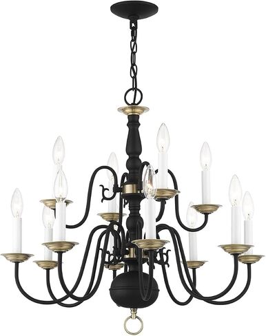 Livex Lighting 5012-91 Chandelier with No Shades, Brushed Nickel in Saudi Arabia