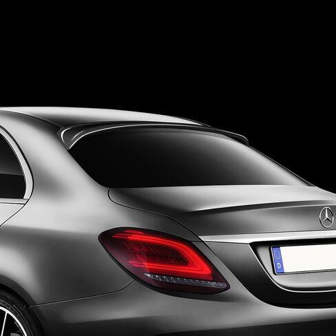 Q1-Tech ، المفسد السقف الخلفي المتوافق مع 2017-2023 Mercedes-Benz (W213) E53 E53 AMG E250 E300 E350 E400 E450 E63 AMG E43 AMG ، ألياف الكربون الحقيقية ، جناح مفسد سقف النافذة الخلفية in Saudi Arabia