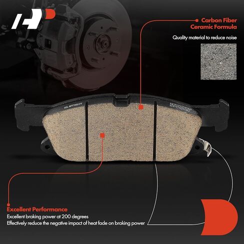 A-Premium Front Ceramic Disc Brake Pads Set Compatible with Ford Edge 2015-2021 & Lincoln MKX 2016-2018, Nautilus 2019-2023, 4 Pcs in Saudi Arabia