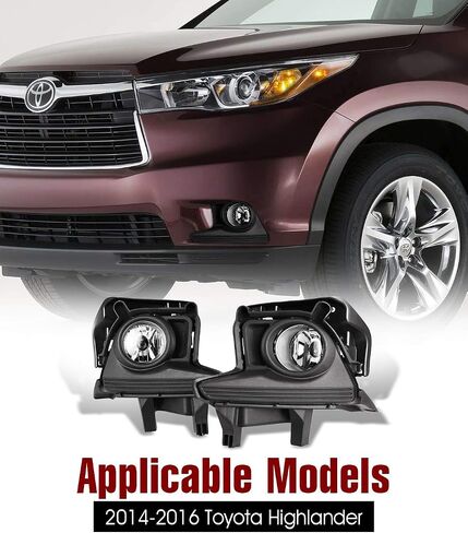 Fog Lights For Toyota Highlander 2014-2016 Fog Light Assembly 2PCS OEM Replacement Fog Lamps AUTOWIKI in Saudi Arabia