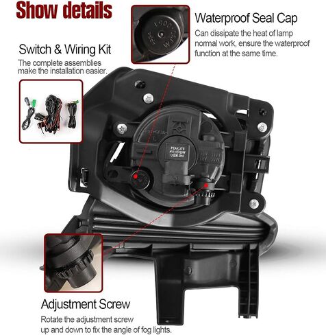 Fog Lights For Toyota Highlander 2014-2016 Fog Light Assembly 2PCS OEM Replacement Fog Lamps AUTOWIKI in Saudi Arabia
