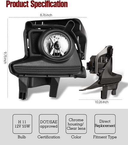 Fog Lights For Toyota Highlander 2014-2016 Fog Light Assembly 2PCS OEM Replacement Fog Lamps AUTOWIKI in Saudi Arabia