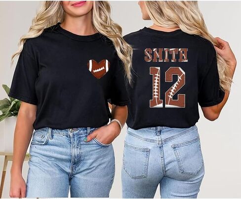 قميص أمي لكرة القدم ، اسمك مخصص لأمريكان لكرة القدم ، تي شيرت ، تي شيرت ذا ساوث ستيرت هدايا كبار in Kuwait