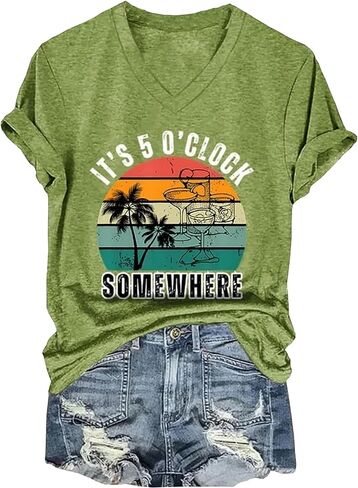 Bomerytoo Girls Trip 2025 قميص للنساء الرحلات الاستوائية الرحلية TIE T-Shirt أشجار النخيل الأشجار الشمسية in Kuwait