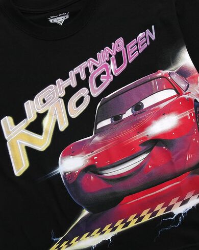 Disney Womens Graphic T Shirt - Pixar Cars Lightning McQueen Marie Crop Top Short Sleeve Graphic Tees للنساء (الأحجام: S -XL) in Saudi Arabia