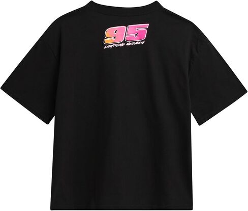 Disney Womens Graphic T Shirt - Pixar Cars Lightning McQueen Marie Crop Top Short Sleeve Graphic Tees للنساء (الأحجام: S -XL) in Saudi Arabia