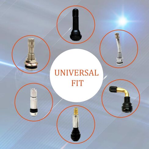 SENZEAL 5PCS ألمنيوم النمط الرصاصة صمام الإطارات CAPS Universal Dust Cap for Trucks Cars Bikes Motorcycles SUVS (Silver) in Kuwait