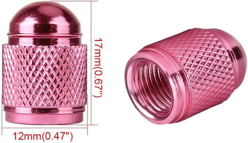 SENZEAL 5PCS ألمنيوم النمط الرصاصة صمام الإطارات CAPS Universal Dust Cap for Trucks Cars Bikes Motorcycles SUVS (Silver) in Kuwait