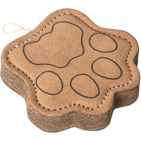 لعبة مضغ من جلد الغزال الطبيعي للكلاب البالغة والجراء | قوية ومتينة وممتعة | لعبة مضغ تفاعلية للحيوانات الأليفة (على شكل بومة) in Kuwait