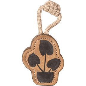 Natural Suede Leather Chew Toy for Adult Dogs, Puppies, | Tough, Durable, and Fun | Chewing Interactive Pet Toy (Owl Shape) in Saudi Arabia