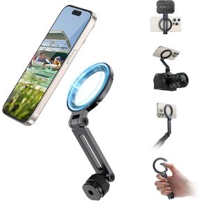 Ulanzi MA07 حامل ترايبود الهاتف المغناطيسي لـ Magsafe ، حامل هاتف كاميرا الألومنيوم مع برغي 1/4 بوصة ، ترايبود مغناطيسي للأحذية الباردة للكاميرا ، Copatibale مع iPhone 16/15/14/13/12 سلسلة in Kuwait