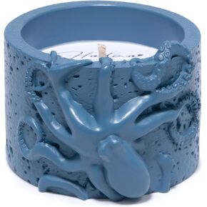 Hodao Oceanic Serenity Handcrafted Aromatherapy Box with Candle & Decor – Beach Rock Sculpture with Sea Turtle, Seashells, for Home, Bathroom, Yoga Room Decor (Blue-Seahorse) in Saudi Arabia