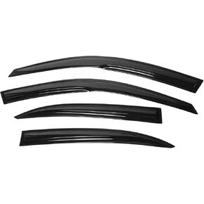 Window Visors Compatible with 2013-2015 Chevrolet Malibu & 2016 Malibu Limited, Smoked Aero JDM Wind Deflectors Stick On by IKON MOTORSPORTS, 2014 in Saudi Arabia