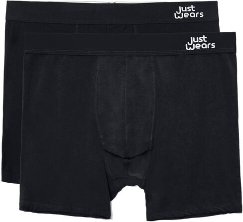ملخصات Justwears Boxer - حزمة 2 | مكافحة الغضب ، لا ركوب ، الملابس الداخلية العضوية للرجال | للارتداء اليومي أو الرياضة in Kuwait