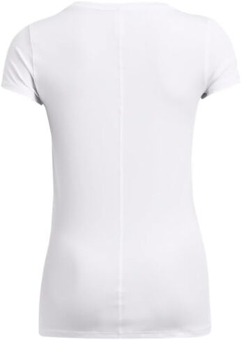 تي شيرت نسائي بأكمام قصيرة من Under Armour HeatGear Armor، (383) أخضر قديم / / أبيض، مقاس كبير in Saudi Arabia