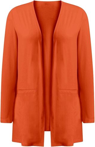 Cardigans for Women Trendy 2025 Lightweight Long Sleeve Open Front Coatigan Sweater Casual Ladies Coats Fall Fashion in Kuwait