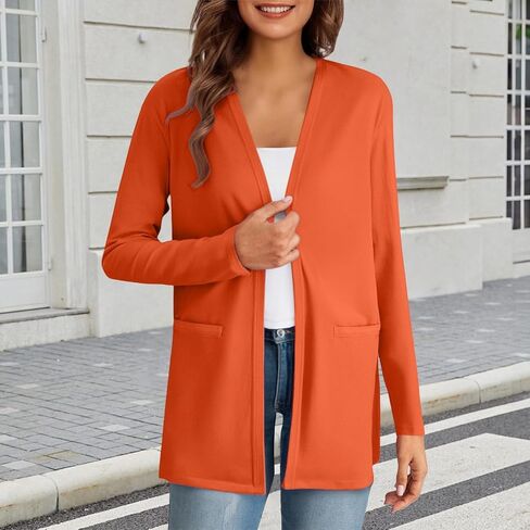 Cardigans for Women Trendy 2025 Lightweight Long Sleeve Open Front Coatigan Sweater Casual Ladies Coats Fall Fashion in Kuwait