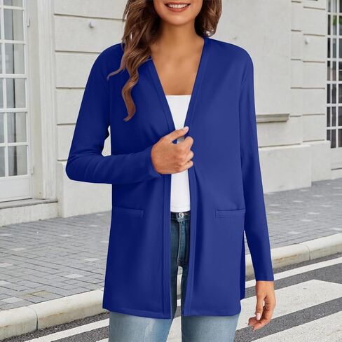 Cardigans for Women Trendy 2025 Lightweight Long Sleeve Open Front Coatigan Sweater Casual Ladies Coats Fall Fashion in Kuwait