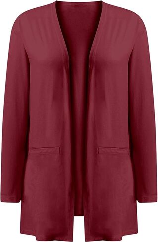 Cardigans for Women Trendy 2025 Lightweight Long Sleeve Open Front Coatigan Sweater Casual Ladies Coats Fall Fashion in Kuwait